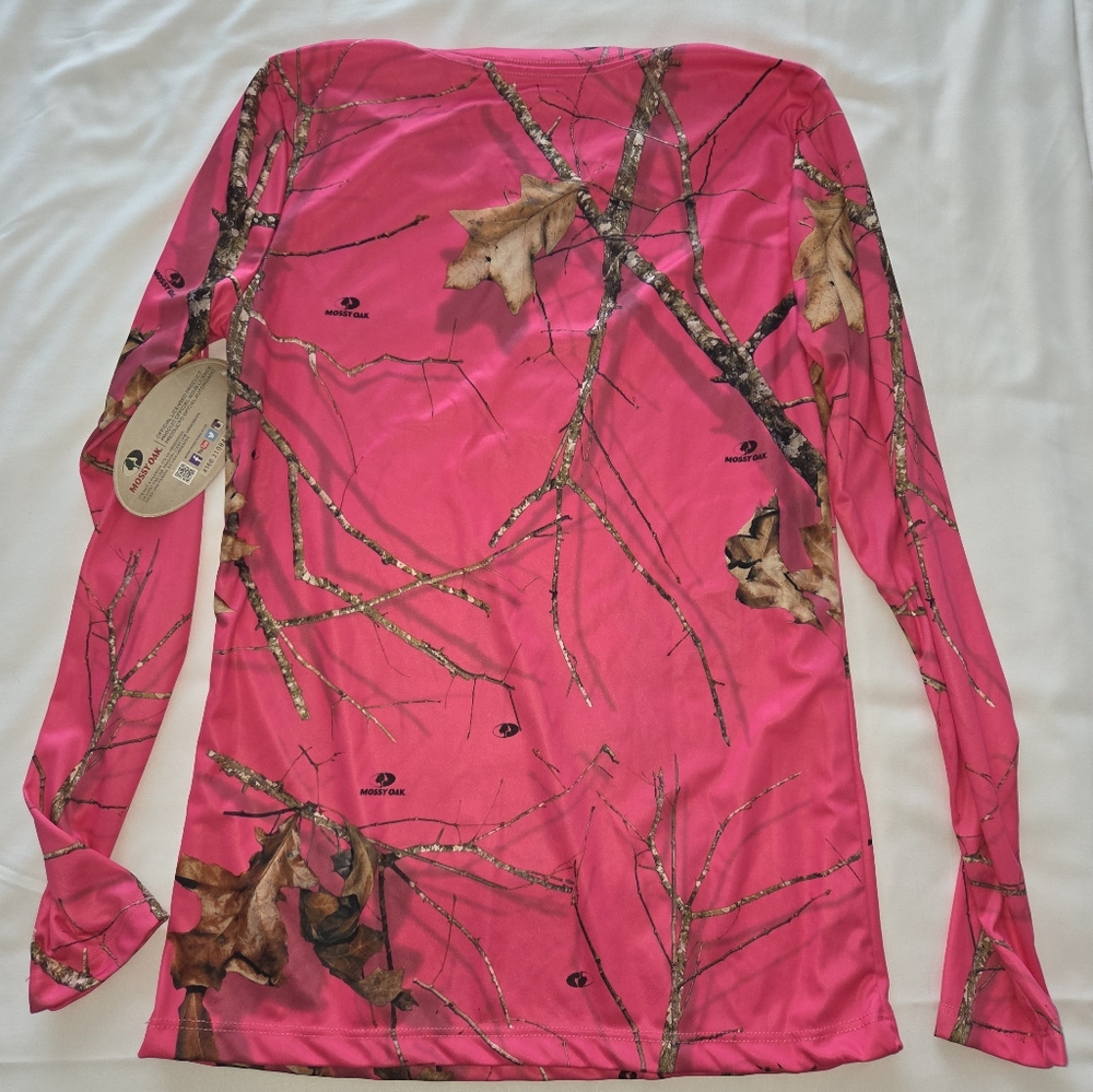 Pink Camouflage Long Sleeve Shirt Small - Picture 2 of 3